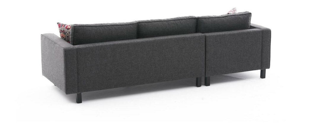 Rohová sedačka Kalen 2 (antracit + černá)