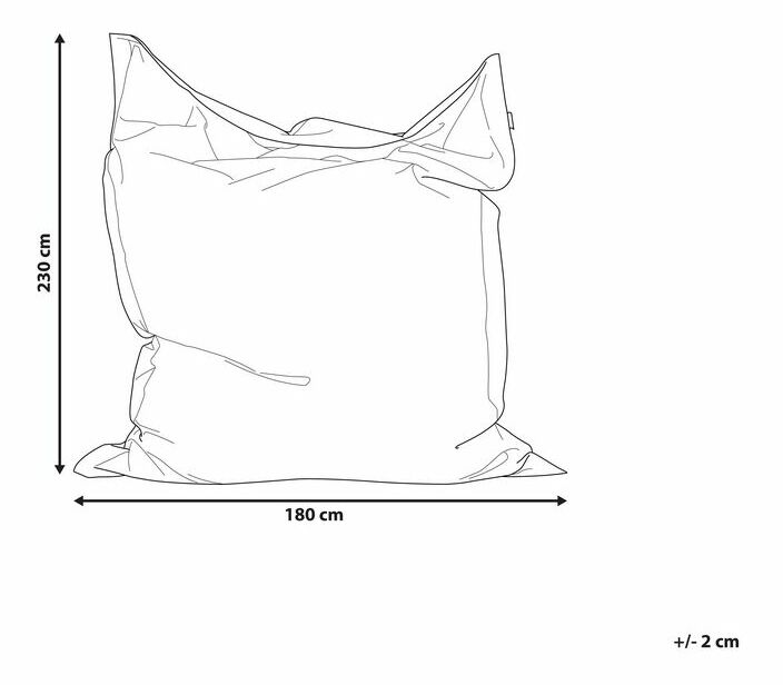 Sedací vak 180x230 cm Xxl (stříbrná)