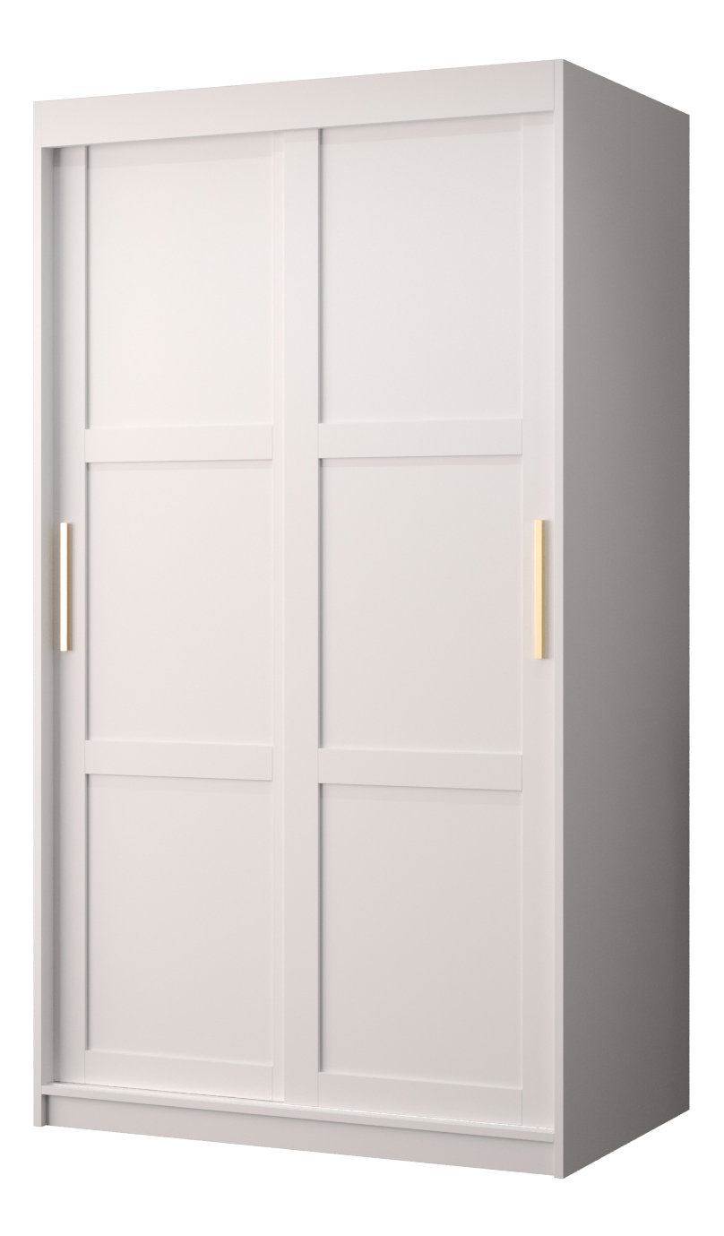 Šatní skříň Riven 1 100 (bílá matná)