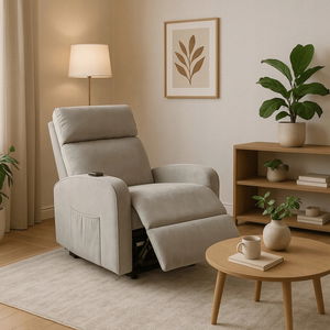  Relaxační křeslo Colon (šedá sametová)