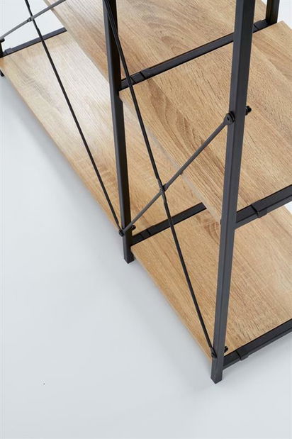 Regál Break (dub sonoma + černá)