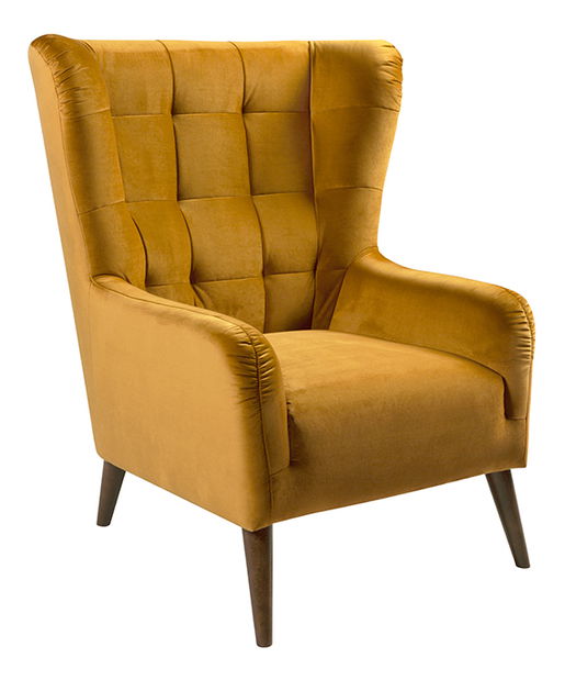 Křeslo BRW Casey ES (žlutá)