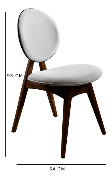 Jídelní set Toukuta (Ořech + Krémová)