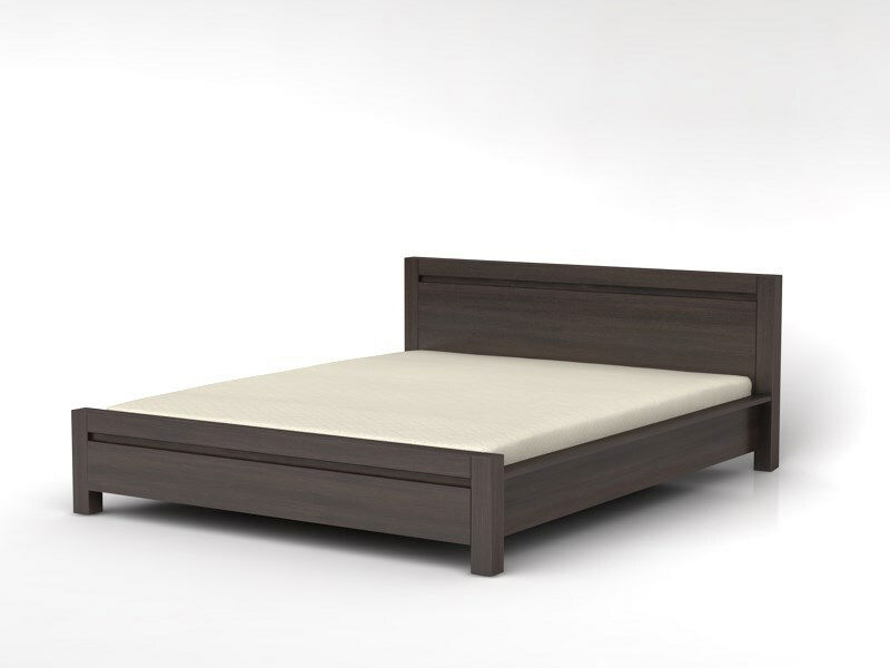 Manželská postel 160 cm BRW August LOZ/160