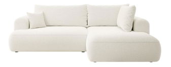 Rohová sedací souprava Olivo II (P) (krémová + černá)