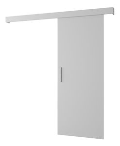 Posuvné dveře 90 cm Sharlene I (bílá matná + bílá + stříbrná)