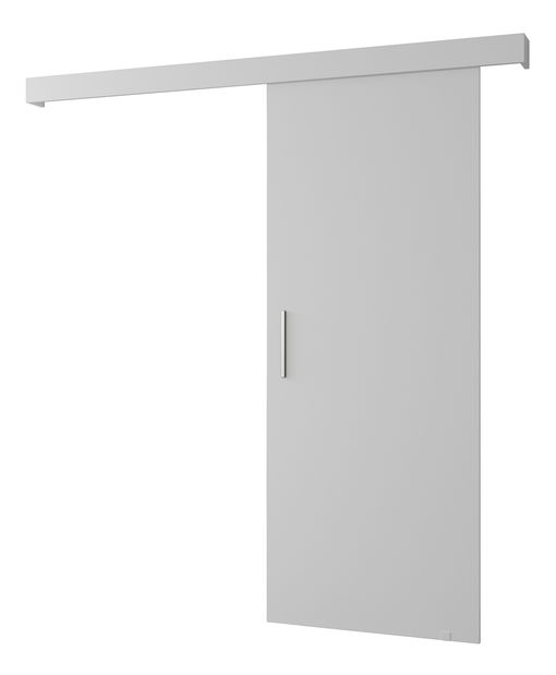 Posuvné dveře 90 cm Sharlene I (bílá matná + bílá + stříbrná)