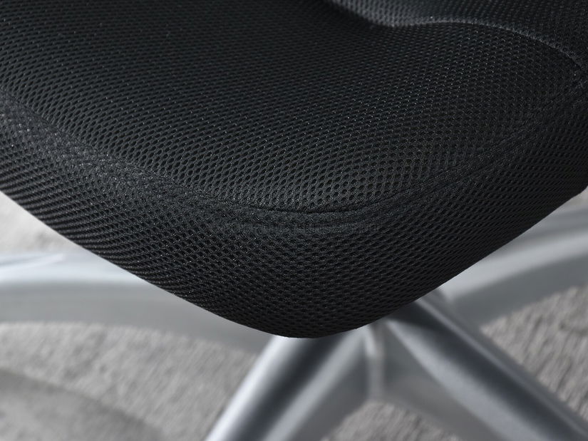 Křeslo Lumpo (černá + stříbro)