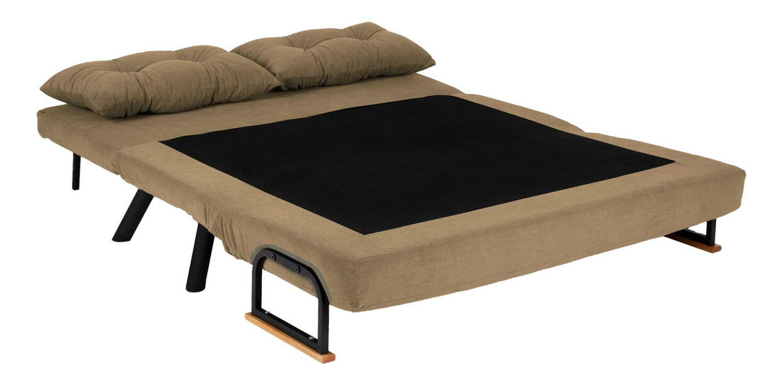 Pohovka futon Sandy (světlohnědá)