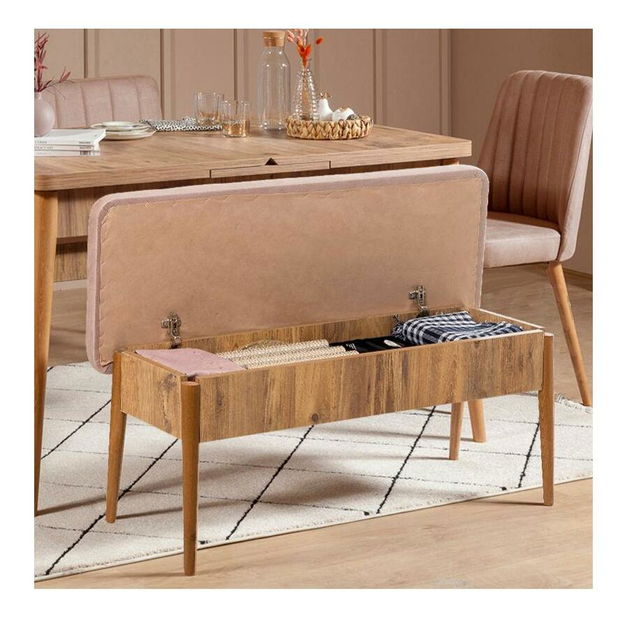 Lavice Vlasta 5 (borovice atlantická + kámen)