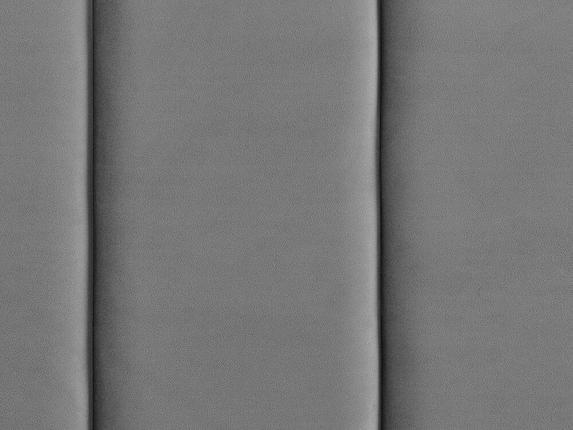 Manželská postel 180 cm VINNETTE (textil) (šedá) (s roštem)