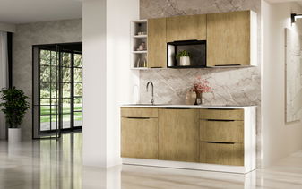 Kuchyně 180 cm Carminia 1 (dub cremona + bílá)