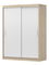 Šatní skříň Viola 04 (dub sonoma + bílá)