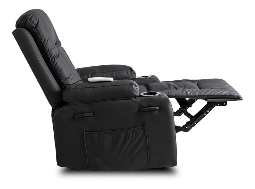  Masážní křeslo Banesto (černá ekokůže)