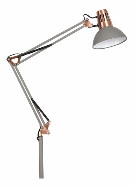 Stojanová lampa Gareth 4524 (šedá + měděná)