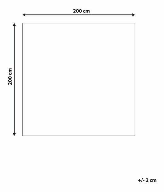 Koberec 200x200 cm Damte (bílá)