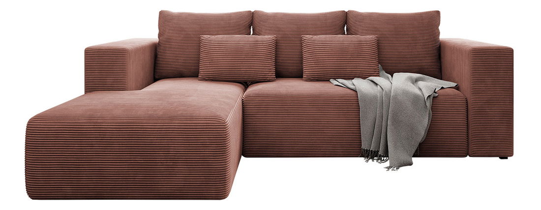 Rohová sedací souprava Zofia (kobaltová)