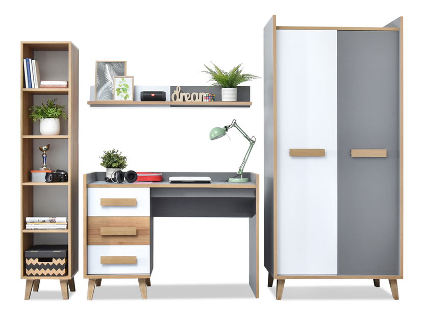 Obývací stěna Semivacias 03 (bílá)