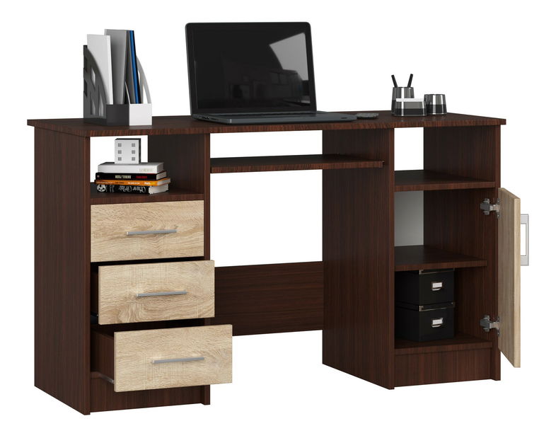 PC stolek Aziza (wenge + dub sonoma)