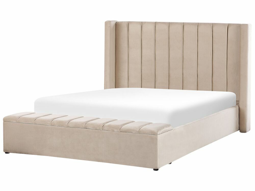 Manželská postel 160 cm Noya (béžová)