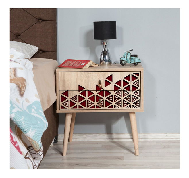 Noční stolek Sopatu 4 (dub sonoma)