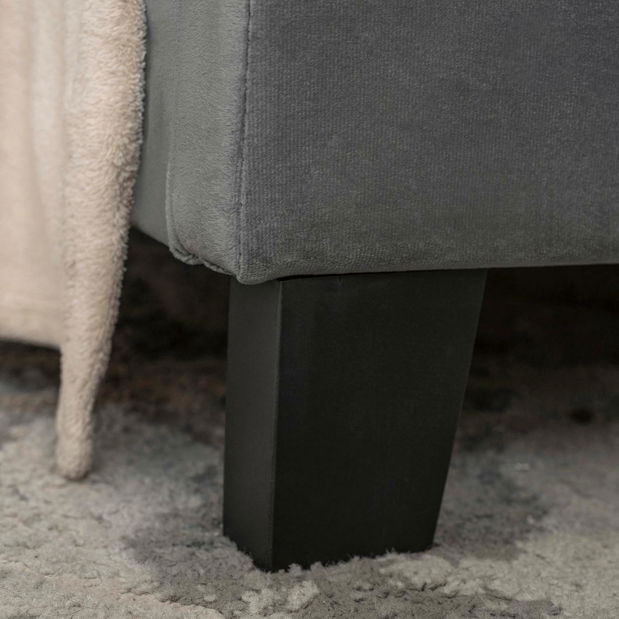 Manželská postel 160 cm Baviera (šedá) (s roštem)