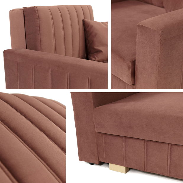 Rozkládací křeslo Carivia Glam I (Kronos 07) (s úl. prostorem)