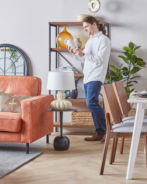 Stolní lampa Malza (béžová)