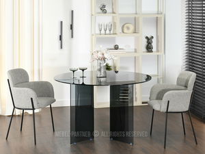 Jídelní stůl Abunda (kouřové sklo)