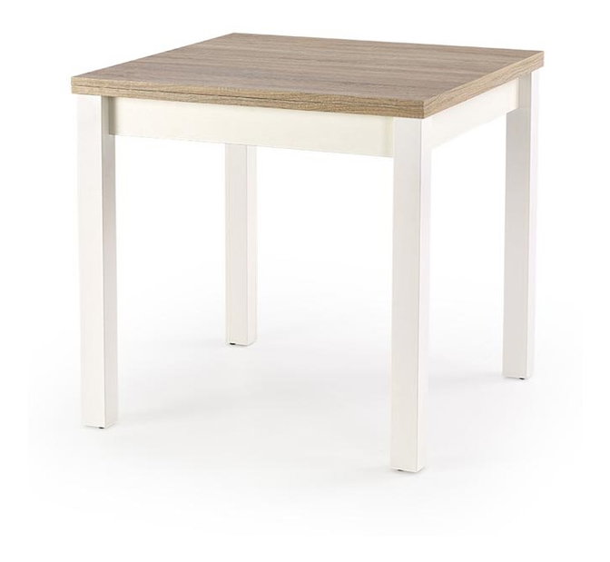 Jídelní stůl Deedee (dub sonoma + bílá) (pro 4 až 6 osob)