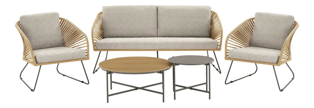 Zahradní set Neavetaora 2 (béžová + písková)