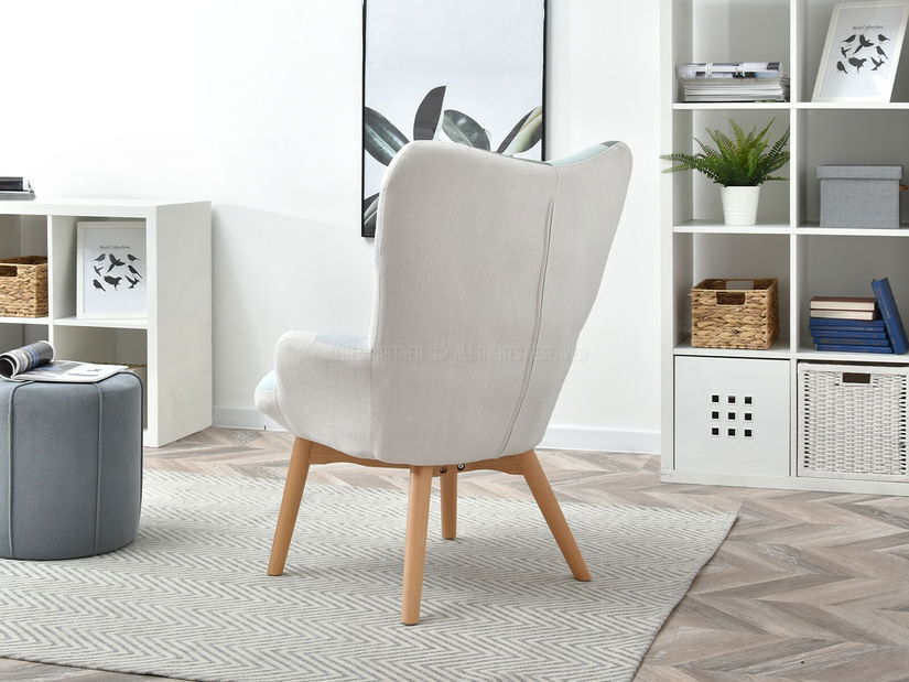 Křeslo Nutri (patchwork + buk)