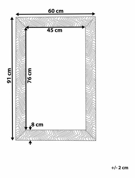Nástěnné zrcadlo Nevza (šedá)