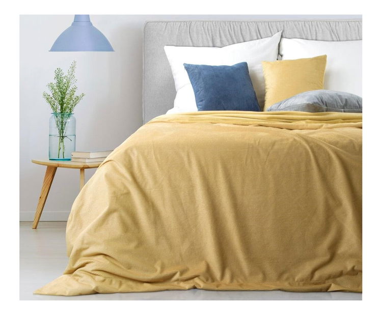 Přehoz na postel 240x220 cm Ister (hořčicová) *výprodej