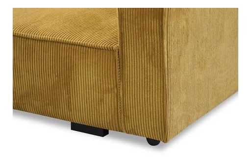 Rozkládací pohovka Carivia Star IV (hořčičná) (s úl. prostorem)