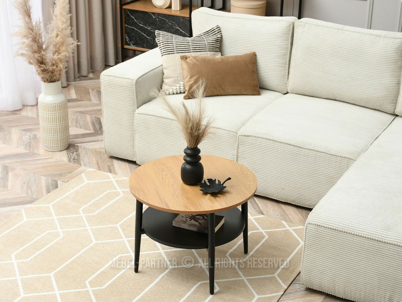 Konferenční stolek Randolf S (dub + černá)