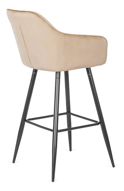 Barová židle Solicitamos (béžová + černá)