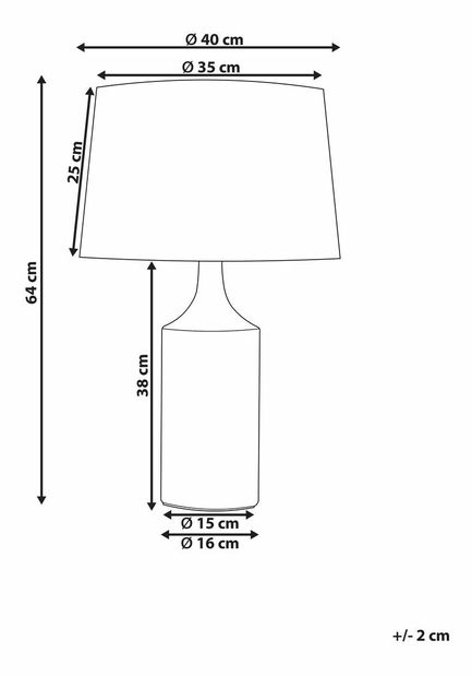 Stolní lampa Cassie (béžová)