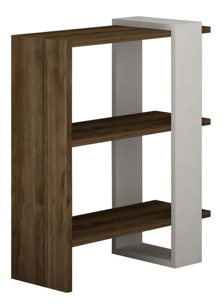 Souprava nábytku do obývacího pokoje Dutudo (ořech + bílá)