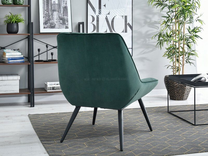 Křeslo Zolta (zelená + černá)