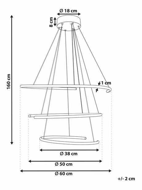 Závěsné svítidlo Mayza (černá)