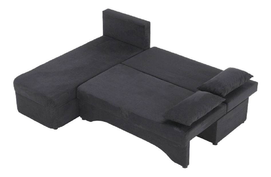 Rohová sedací souprava Petoria New (tmavě šedá) (L)