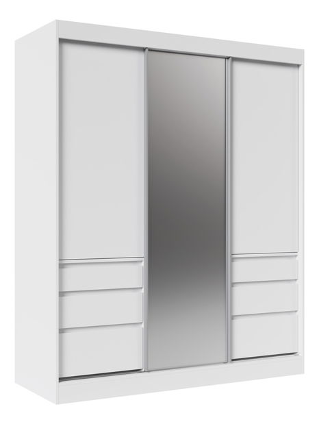 Šatníkova skriňa Hairy 180 (bílá)
