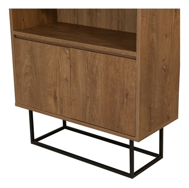 Souprava nábytku do obývacího pokoje Laxi 24 (ořech + černá)