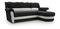 Rohová sedacia súprava Burdur (černá + šedá) (P)