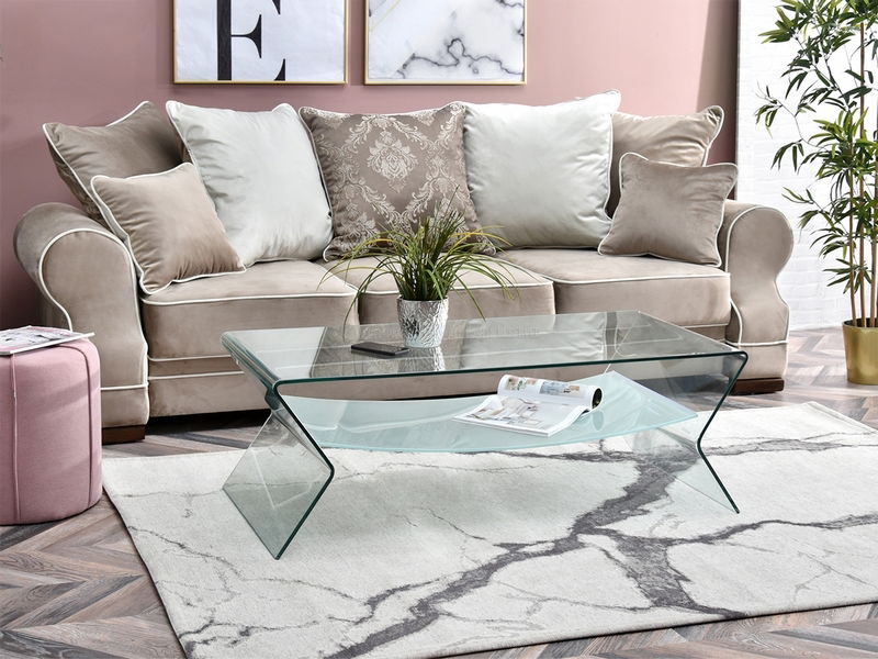 Konferenční stolek Spinal Xl (transparentní)