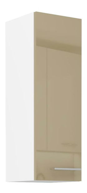 Horní kuchyňská skříňka Lavera 30 G-90 1F (korpus: bílá + fronta: lesk cappucino)