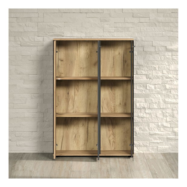 Vitrína Esferas 3 (grafit + dub evoke)