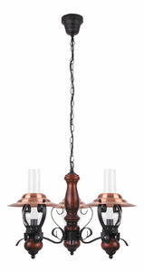 Závěsné svítidlo Enna 7860 (černá + bronzová + ořech vlašský)