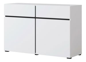 Komoda Crossroad W45 (černá + bílá)